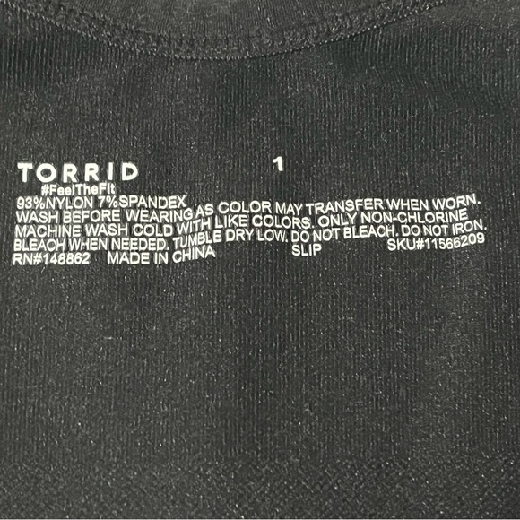 Torrid size 1 (14) Black Sleeveless bodycon anti slip dress or shaping slip EUC - Picture 9 of 9